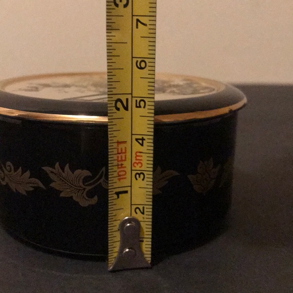 Art of Chokin Japanese Flower Cart Trinket Box - Picture 11 of 11